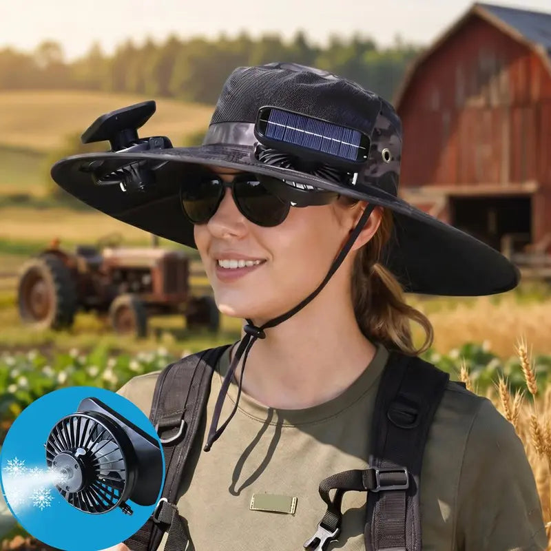 Solar Cooling Hat