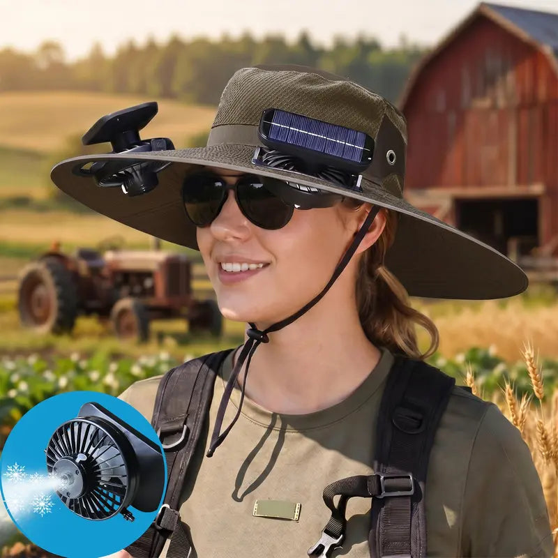 Solar Cooling Hat